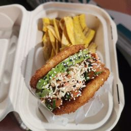 Salmon Sushi Burger Salmon Sushi Burger
