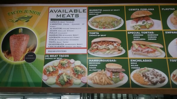 Menu photo 6 Tacos Junior Denver, CO