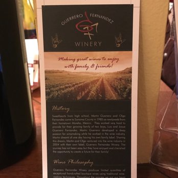 Guerrero Fernandez Winery - Wine Tasting Room Near Me - Windsor, California Guerrero Fernandez Winery - Wine Tasting Room Near Me - Windsor, California