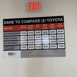 Mark's VW Werkshop - Pricing from Toyota of Melbourne. Oil change with new toyota filter and 5 qts of oil is only $49.95 at the Toyota dealer.