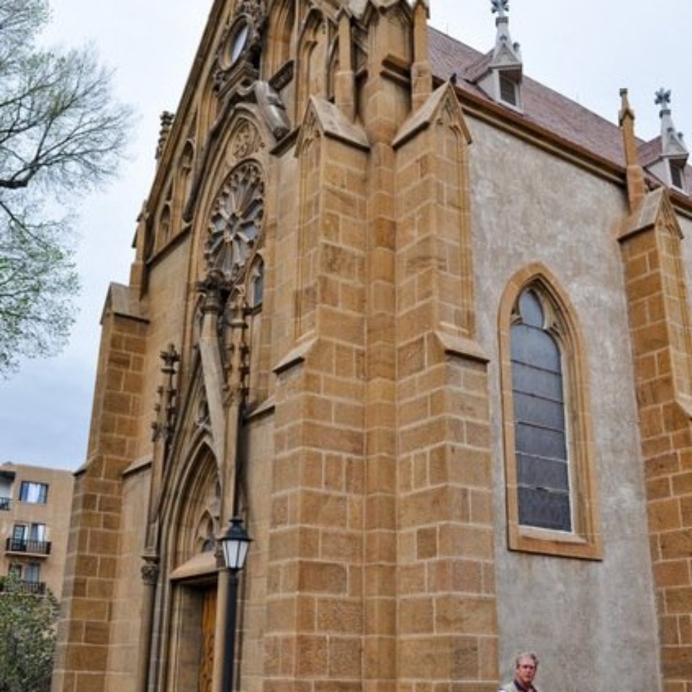 Loretto Chapel - Front of the chapel. - Churches Near Me - Santa Fe, New Mexico Loretto Chapel - Front of the chapel. - Churches Near Me - Santa Fe, New Mexico