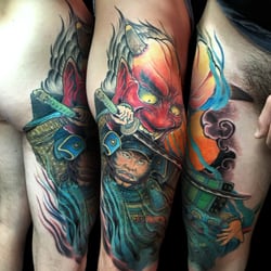 My Tattoo - Shuten-doji taiji by Kashu Horishin Instagram@horishin_horiyenichimon kohei@mytats.com 626-570-9224