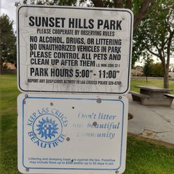 Sunset Hills Park - Signage