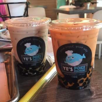 Ye's Poke Station - Bubble Thai Milk Tea, Brown Sugar Boba With Milk - Poke Near Me - Fort Collins, Colorado