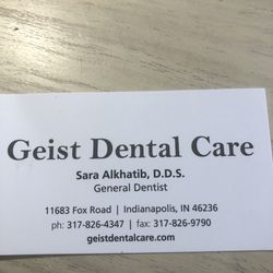 Geist Dental Care - Business card