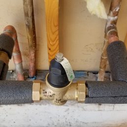 Brand new pressure valve and water shut off installed.