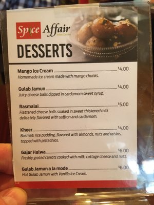Menu photo 5 Spice Affair Pittsburgh, PA