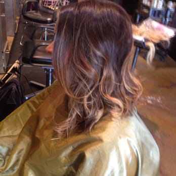 Long A Line Haircut With Ombre Color Hair By Raquel Yelp