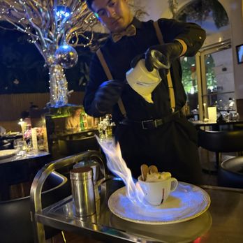 450 Gradi - Tiramisu Prepared tableside with fire and flair--450 Gradi turns dessert into a performance! - Italian Near Me - Coral Gables, Florida 450 Gradi - Tiramisu Prepared tableside with fire and flair--450 Gradi turns dessert into a performance! - Italian Near Me - Coral Gables, Florida