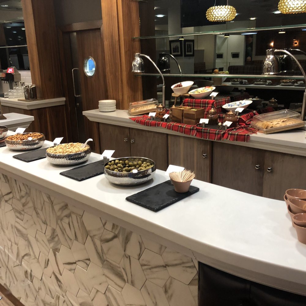 Upperdeck Lounge Glasgow Airport - Cheese and other items - Airport Lounges Near Me