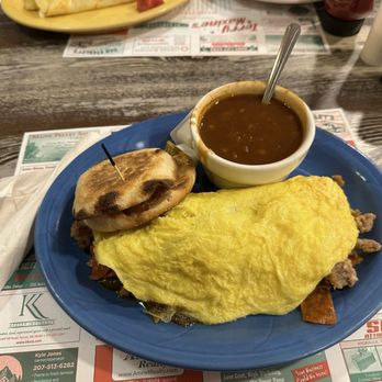 Terry & Maxine's - God Father Omelet - New American Near Me - Turner, Maine