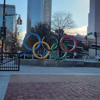 Centennial Olympic Park - Olympic rings - Parks Near Me - Atlanta, Georgia
