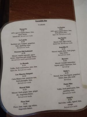 Menu photo 3 Escondido Bar Sayulita, NAY