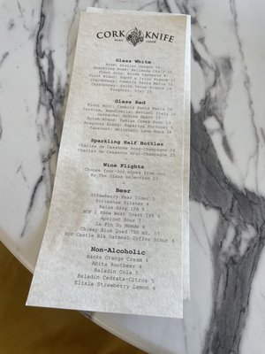 Menu photo 5 Cork & Knife Clovis, CA