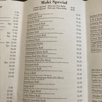 SkyBay Sushi - Maki special roll - Sushi Bars Near Me - Costa Mesa, California SkyBay Sushi - Maki special roll - Sushi Bars Near Me - Costa Mesa, California