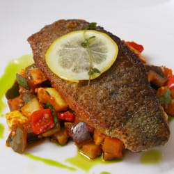 Lakeside Grille & Bar - Salmon with Ratatouille