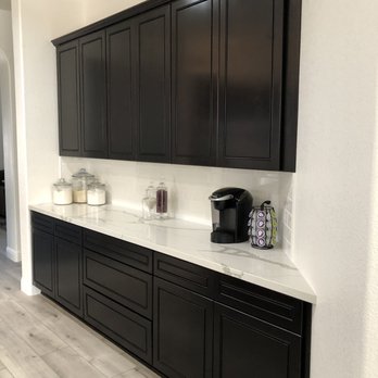 Superior Granite & Cabinet - Coffee bar area , with plenty of storage - Building Supplies Near Me - Stockton, California
