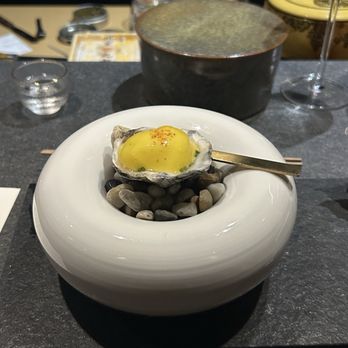 Mori - Oyster with mango foam - Sushi Bars Near Me - New York, New York