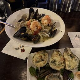 Seafood Risotto and Oysters Rockefeller Seafood Risotto and Oysters Rockefeller