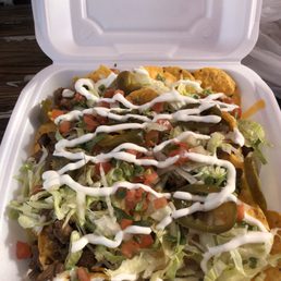 Nachos with carne asada Nachos with carne asada
