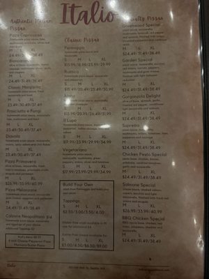 Menu photo 4 Italio Pizza & Pasta Seattle, WA