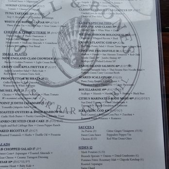 Shell & Bones Oyster Bar and Grill - Menu - Seafood Near Me - New Haven, Connecticut