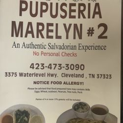 Pupuseria Marelyn - Menu