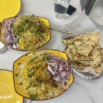 Nawabi Hyderabad House - CHICKEN Dum Biryani, GOAT Dum Biryani, and Garlic Naan - Indian Near Me - Austin, Texas Nawabi Hyderabad House - CHICKEN Dum Biryani, GOAT Dum Biryani, and Garlic Naan - Indian Near Me - Austin, Texas
