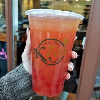Ktea Cafe - Strawberry Rose Tea. - Bubble Tea Near Me - Sunnyvale, California