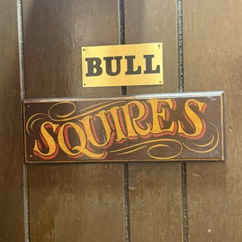 Bull & Bush - The men's bathroom door - American Near Me - Denver, Colorado
