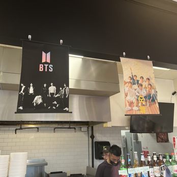 K Pop Ramen - Employees at work with BTS watching - Ramen Near Me - Dallas, Texas