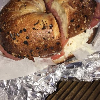 Utopia Bagels - The Lox. Everything Bagel with cream cheese, tomato, onion. - Bakeries Near Me - Whitestone, New York Utopia Bagels - The Lox. Everything Bagel with cream cheese, tomato, onion. - Bakeries Near Me - Whitestone, New York
