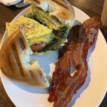 The Gathering Cafe - Pesto bagel sandwich - Breakfast & Brunch Near Me - Ocala, Florida The Gathering Cafe - Pesto bagel sandwich - Breakfast & Brunch Near Me - Ocala, Florida