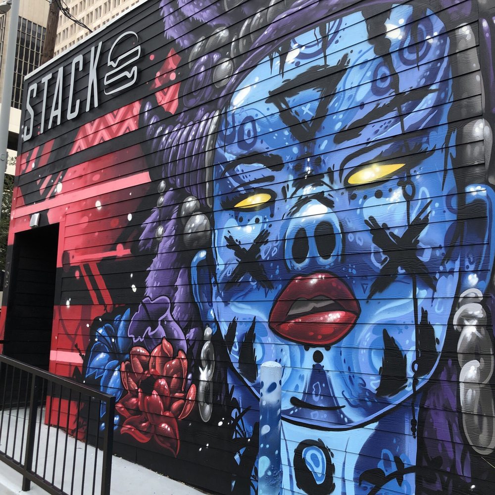 Stack Burger - Love the art! - Breakfast & Brunch Near Me - Houston, Texas