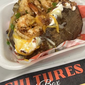 Cultures Loaded Box - Loaded potato box & shrimp - Chicken Wings Near Me - Morgantown, West Virginia