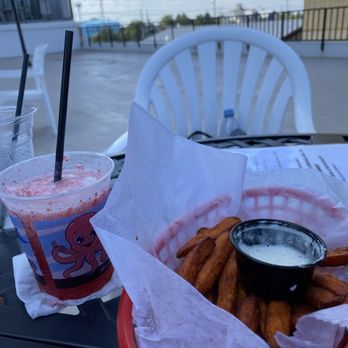 Jungle Bar - strawberry daiquiri + sweet potato fries - American Near Me - Ocean City, Maryland Jungle Bar - strawberry daiquiri + sweet potato fries - American Near Me - Ocean City, Maryland