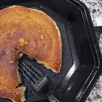 Brooklyn Cafe - Fluffy sugar powder pancake missing sugar powder and not fluffy it's flat - Bagels Near Me - The Woodlands, Texas Brooklyn Cafe - Fluffy sugar powder pancake missing sugar powder and not fluffy it's flat - Bagels Near Me - The Woodlands, Texas