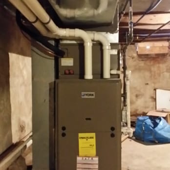 Cape Air - York high efficiency gas furnace and air conditioning in stalled in low ceiling height basement - Heating & Air Conditioning/HVAC Near Me - Cheltenham, Pennsylvania