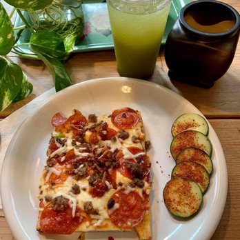 Lady Diana's Zen Cafe - Keto meat lover's pizza and matcha lemonade. - Coffee & Tea Near Me - Corsicana, Texas Lady Diana's Zen Cafe - Keto meat lover's pizza and matcha lemonade. - Coffee & Tea Near Me - Corsicana, Texas