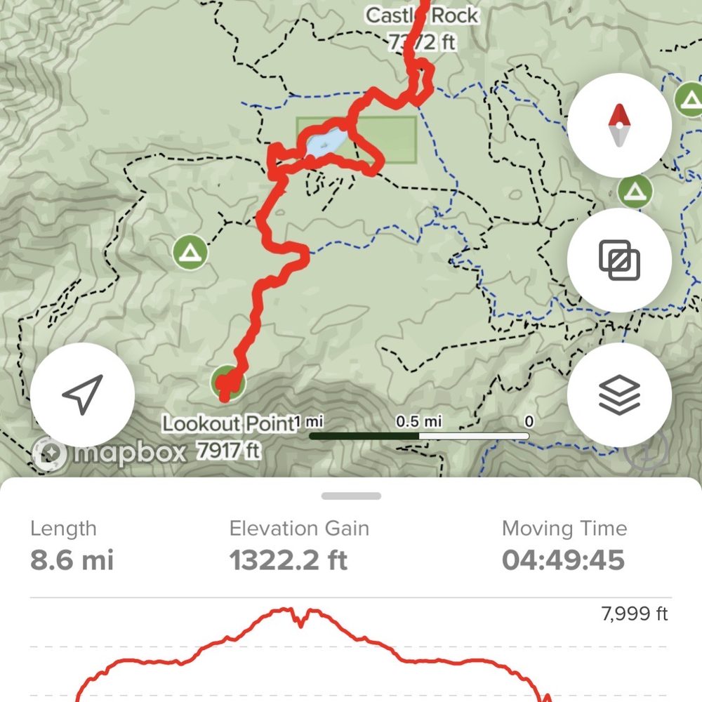 Castle Rock Trail - Castle Rock to Lookout Point - Hiking Near Me - Big Bear Lake, California