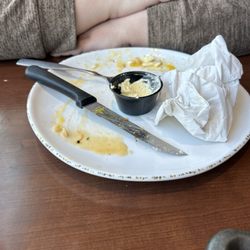 Hops n Drops - The remains of a delicious eggs Benedict.