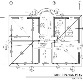 STEN Engineering - Roof framing plan of new constructed ADU - Structural Engineers Near Me - San Fernando, California STEN Engineering - Roof framing plan of new constructed ADU - Structural Engineers Near Me - San Fernando, California