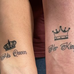 His and hers tattoos. His and hers tattoos.