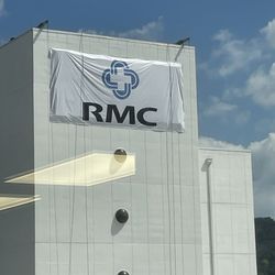 Regional Medical Center - Temporary RMC sign covering Baptist Health wordmark. Get Ready: October 1st is the day when Orlando Health takes over.