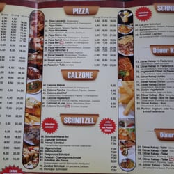 Pizzaria la Luna - Speisekarte Dezember 2015