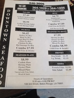 Menu photo 4 Downtown Seafood Baton Rouge, LA Menu photo 4 Downtown Seafood Baton Rouge, LA