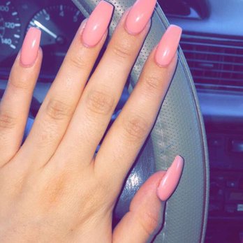Nails Allure - Peachy pink - By Hannah - Nail Salons Near Me - Rockville, Maryland