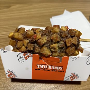 Two Hands Seoul Fresh Corn Dogs - Burnt - Hot Dogs Near Me - Rancho Cucamonga, California