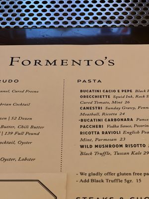 Menu photo 7 Formento's Chicago, IL Menu photo 7 Formento's Chicago, IL
