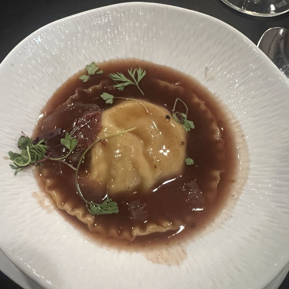Le Voltaire - Beef cheek ravioli - French Near Me - Omaha, Nebraska